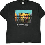 Vintage Rene Dickinson Colored Kids Hanes Single Stitch T-Shirt - XL Black Cotton