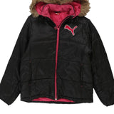 Age 12-13 Puma Puffer - Medium Black Polyester