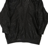1980s Unbranded Leather Jacket - Medium Black Leather