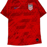 Usa Away 2019 Nike Football Shirt - Small Red Polyester
