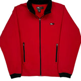 Vintage Ralph Lauren Track Jacket - Large Red Cotton Blend