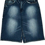 Epic Denim Shorts - 34W 15L Dark Wash Cotton