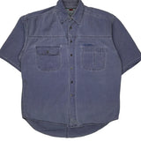 Vintage Levis Denim Shirt - Medium Blue Cotton