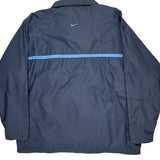 Vintage Nike Windbreaker - Large Navy Polyester