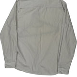 Vintage Armani Exchange Striped Shirt - XL Grey Cotton