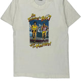 Vintage Training For Bix 7 Screen Stars Graphic T-Shirt - Medium White Cotton Blend