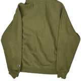 Vintage Reverse Weave Champion Hoodie - Small Green Cotton