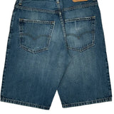 569 Levis Denim Shorts - 30W 12L Blue Denim