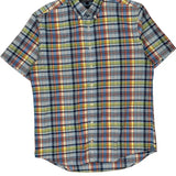 New York Fit Tommy Hilfiger Checked Short Sleeve Shirt - Large Multicoloured Cotton