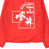 1970's Putnam County Todd Graphic Jacket - XS Red Polyester Blend