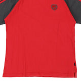 Age 12-13 Asics Football Shirt - Large Red Polyester