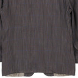 Hilton Time Striped Blazer - Large Grey Linen