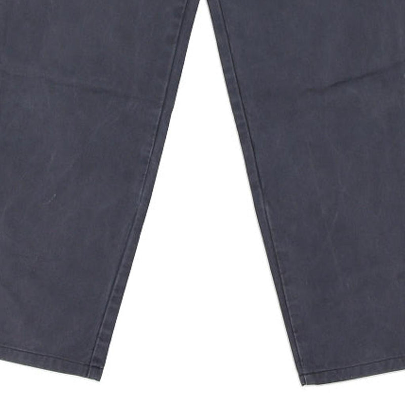 Emporio Armani Trousers - 22W UK 2 Navy Cotton
