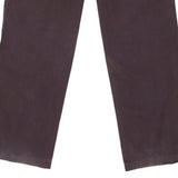 Sisley Trousers - 32W UK 12 Purple Cotton