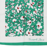 Trussardi Floral Handkerchief - No Size Green Polyester