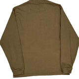 Vintage Supreme Long Sleeve T-Shirt - Small Khaki Cotton