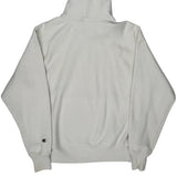 Vintage Reverse Weave Champion Hoodie - Medium White Cotton