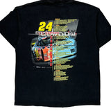 Vintage Jeff Gordon Chase Authentics Nascar T-Shirt - Large Black Cotton