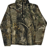 Vintage Camouflage Red Head Camo Long Sleeve T-Shirt - Large Camo Polyester