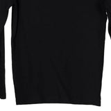 Age 9-10 Bikkembergs Spellout Long Sleeve T-Shirt - Small Black Cotton