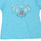 North Blaine, Minnesota Harley Davidson Graphic T-Shirt - 2XL Blue Cotton