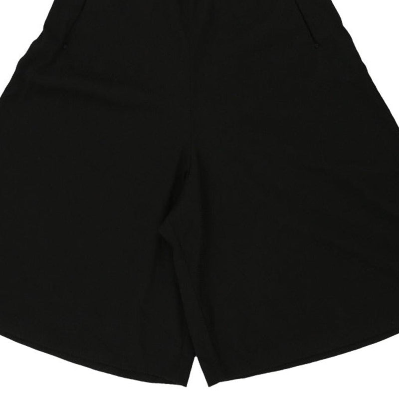 Armani Jeans Wide Leg Shorts - 28W UK 10 Black Polyester Blend