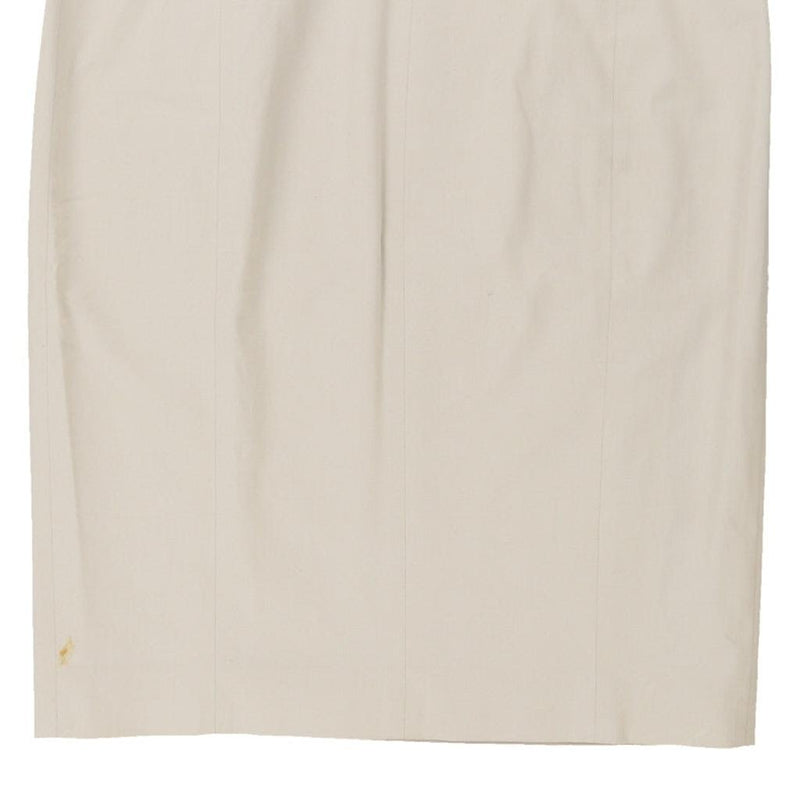 Prada Midi Skirt - 33W UK 14 Beige Cotton Blend