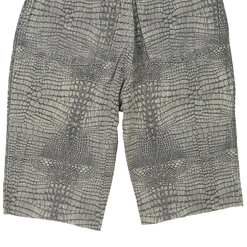Cavalli Animal print Shorts - 28W UK 8 Green Cotton