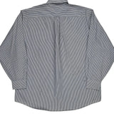 Vintage Tommy Hilfiger Striped Shirt - Large Blue Cotton