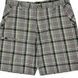 Dickies Checked Shorts - 38W 9L Grey Cotton