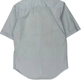 Vintage Armani Short Sleeve Shirt - Medium Blue Cotton