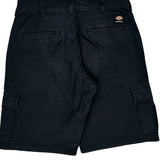 Dickies Cargo Shorts - 31W 11L Black Cotton Blend
