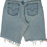 550 Levis Denim Shorts - 34W 10L Light Wash Denim
