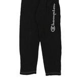 Age 11-12 Champion Spellout Joggers - Large Black Cotton Blend