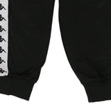 Age 11-12 Kappa Joggers - XS Black Cotton Blend