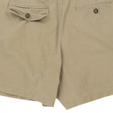 Truly Chino Shorts - 32W UK 14 Beige Cotton