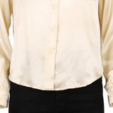 Armani Jeans Shirt - Medium Beige Silk