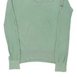 Napapijri V-neck Jumper - XL Green Cotton