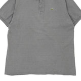 Made in France Lacoste Polo Shirt - XL Grey Cotton