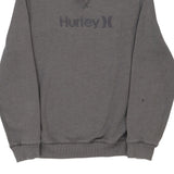 Hurley Spellout Sweatshirt - Medium Grey Cotton Blend