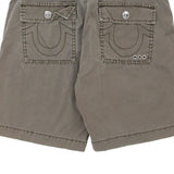 True Religion Shorts - 30W 8L Khaki Cotton