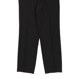 Hugo Boss Trousers - 34W 32L Black Wool Blend