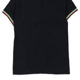 Italia Unbranded Football Polo Shirt - Large Black Cotton