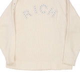 Richmond Spellout Jumper - XL White Cotton