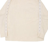 Richmond Spellout Jumper - XL White Cotton