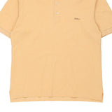 Vintage Les Copains Polo Shirt - Large Orange Cotton