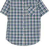 Timberland Checked Short Sleeve Shirt - XS Blue Cotton