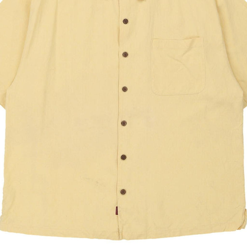 Vintage yellow Tommy Bahama Short Sleeve Shirt - mens x-large