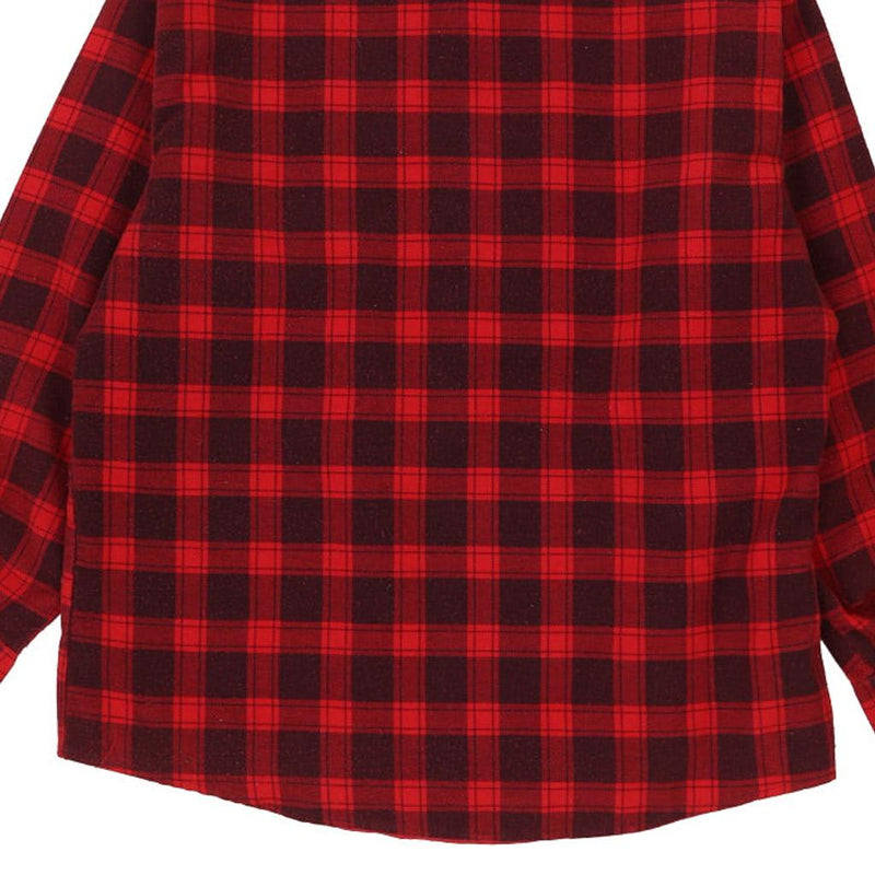 Fieldmaster Checked Flannel Shirt - Large Red Cotton