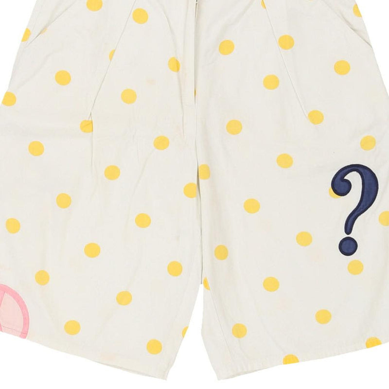 Age 16 Moschino Polka Dot Shorts - 28W 10L White Cotton